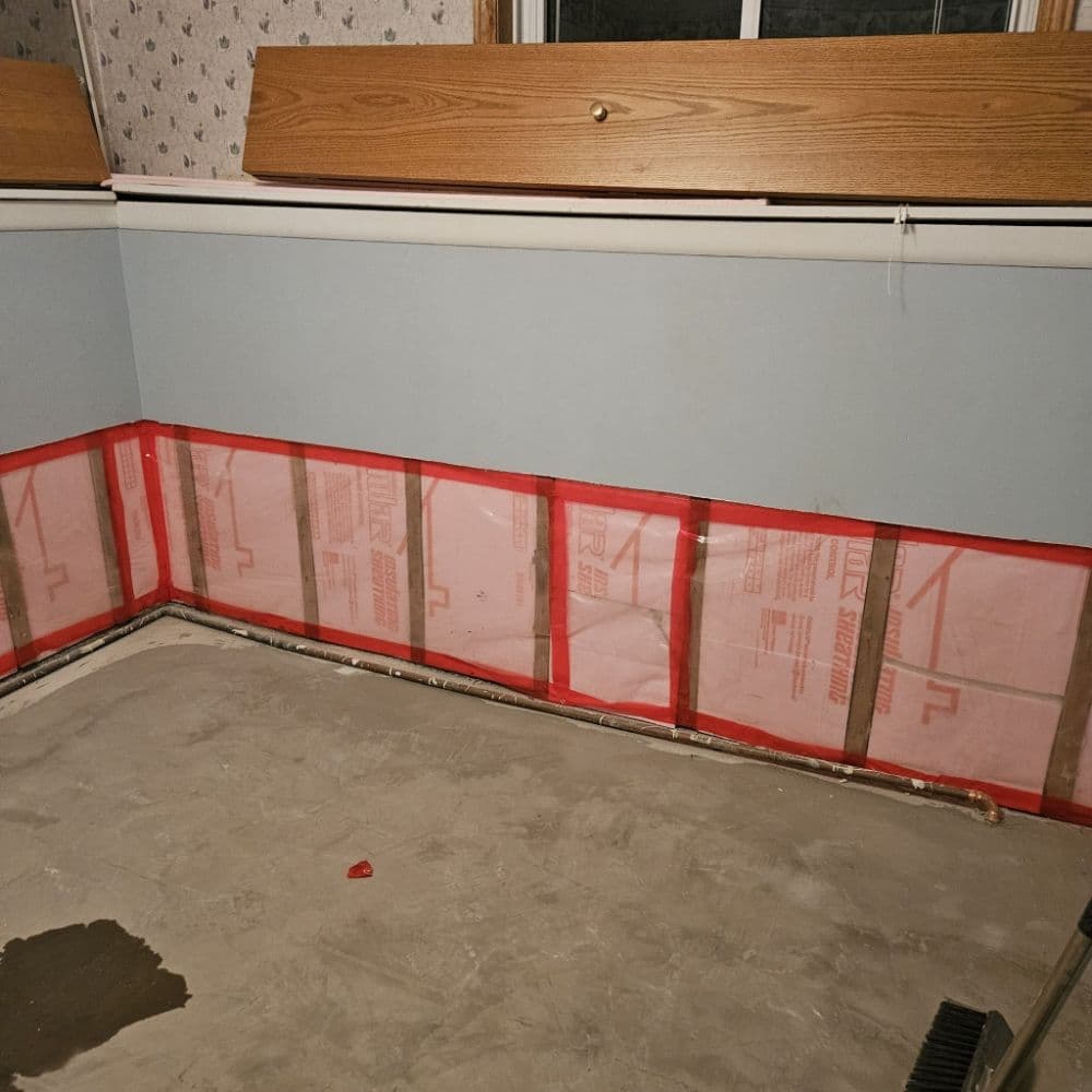 Electrician replacing outdated wiring