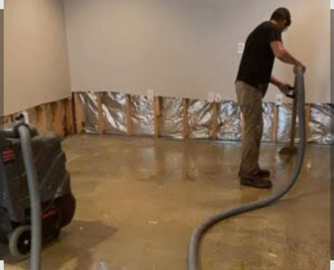 picture of new flooring being installed in a residential home